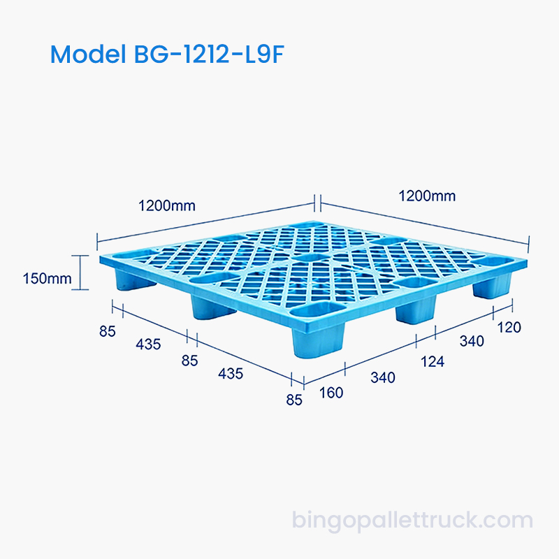 Plastična paleta 1200x1200 mm za logističku upotrebu