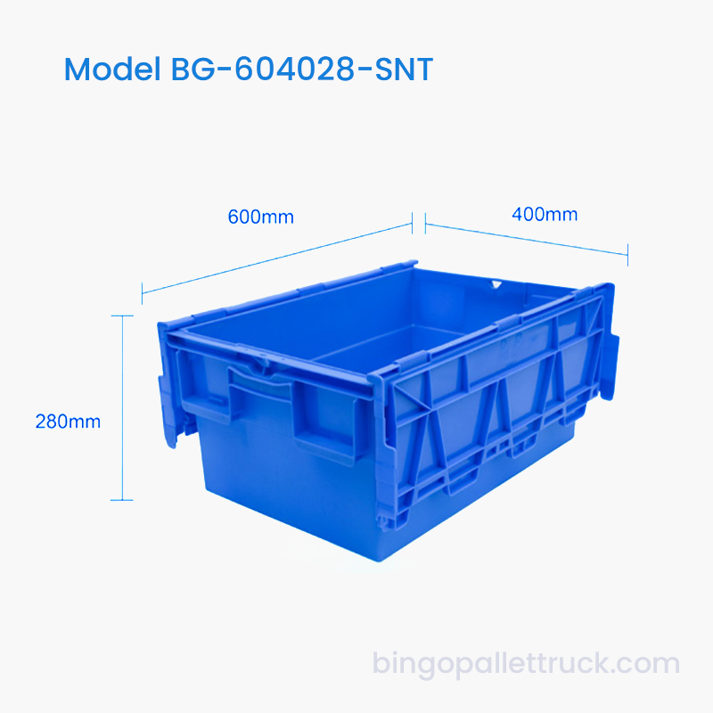 54L Stack and Nest Plastic Tote Box za razvrstavanje robe u skladištu