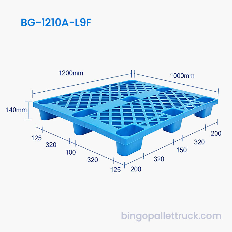 Lagana plastična paleta 1200x1000 mm za skladište