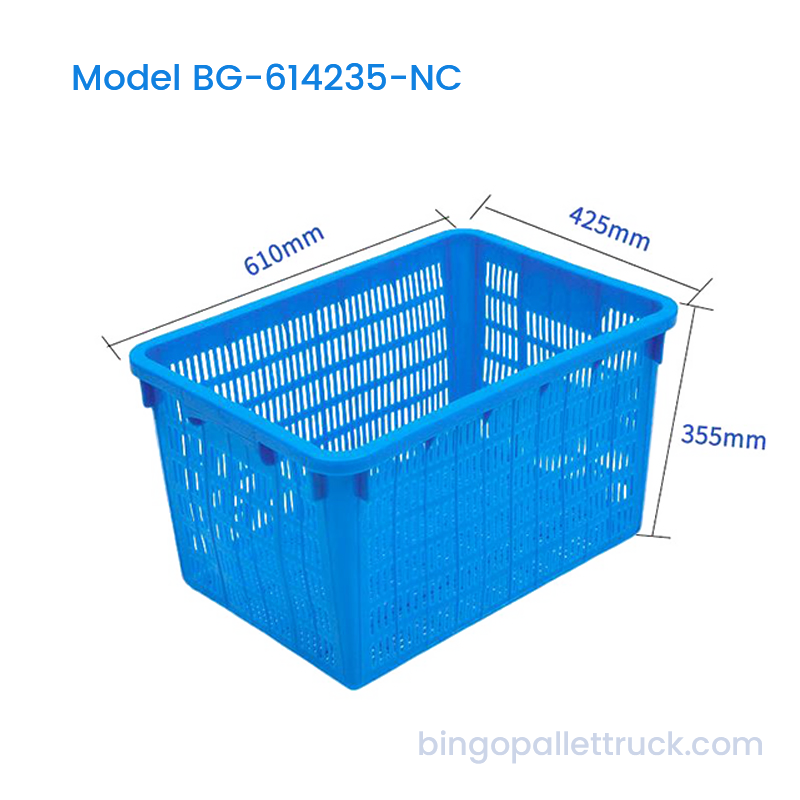 65L nestabilni plastični sanduk HDPE logistička košara za povrće